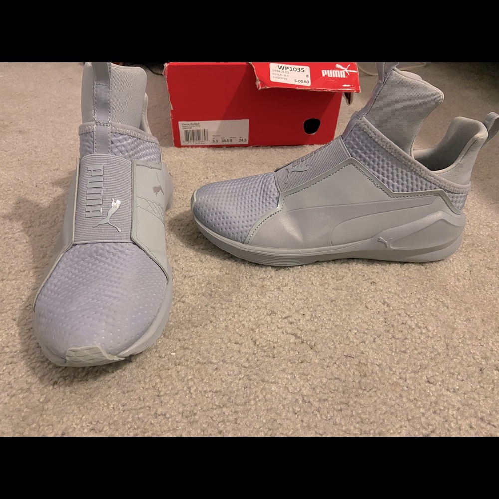 Silver Quilted Fierce Puma